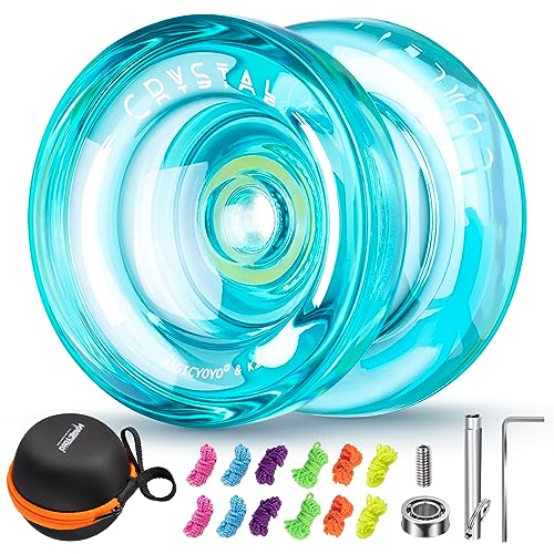 YOSTAR Yoyo Profi K2 Kristallgrün, Neospin JoJo mit Leerlauf und Kugellager, 2 in 1 Responsive und Unresponsive Yoyo, Profi JoJo für Erwachsene, Trick Jo Jo für Kinder mit 12 Schnur, Lagersatz YOSTAR Yoyo Profi K2 Kristallgrün, Neospin JoJo mit Leerlauf und Kugellager, 2 in 1 Responsive und Unresponsive Yoyo, Profi JoJo für Erwachsene, Trick Jo Jo für Kinder mit 12 Schnur, Lagersatz von YOSTAR