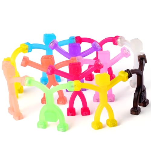 12 Stück magnetisches Reisespielzeug für Kinder, kreativ, tragbar und pädagogisch, Magnetmagnete für Menschen und Männer: niedliche Roboter und lustige Magnete, kleines Angstspielzeug für von YOTNUS