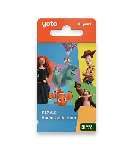 Yoto Disney-Pixar Audio-Kollektion – 6 Kinder-Audiokarten zur Verwendung mit YOTO Player & Mini All-in-1 Audio-Player, pädagogisches Bildschirmfreies Hören mit lustiger Spielzeit, Schlafenszeit & von Yoto