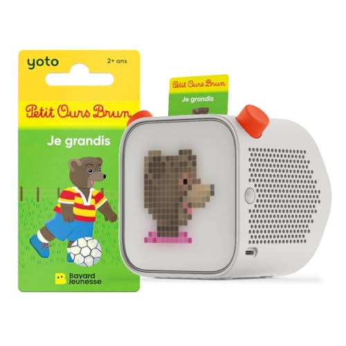 Yoto Player (3. Generation) + 1 Karte Kleiner Braunbär – Geschichtenbox, tragbarer Bluetooth-Lautsprecher, Musik, Podcasts, Geschichtenerzähler, Nachtlicht, Wecker für Kinder, erste Geschichten 3 bis von YOTO