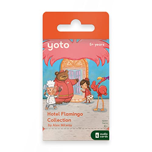 Yoto Player The Hotel Flamingo Collection von Alex Milway - 6 Kids Hörbuch Geschichte Karten für Yoto Spieler Kinder Lautsprecher Würfel | Spielzeug Geschenk für Jungen und Mädchen ab 0 Jahren Yoto Player The Hotel Flamingo Collection von Alex Milway - 6 Kids Hörbuch Geschichte Karten für Yoto Spieler Kinder Lautsprecher Würfel | Spielzeug Geschenk für Jungen und Mädchen ab 0 Jahren von Yoto