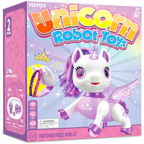 YOTOY Einhorn Roboter Spielzeug - Ferngesteuertes Geschenk für Mädchen und Jungen 3-12 Jahre - Geburtstag Spielsachen YOTOY Einhorn Roboter Spielzeug - Ferngesteuertes Geschenk für Mädchen und Jungen 3-12 Jahre - Geburtstag Spielsachen von YOTOY
