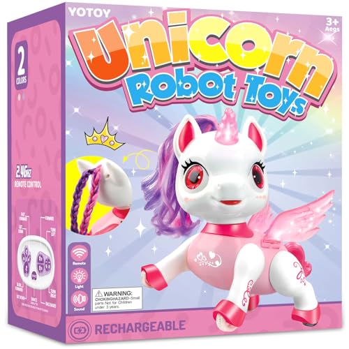 YOTOY Einhorn Roboter Spielzeug Einhorn Geschenke für Mädchen Ferngesteuertes Einhorn Roboter Kinder Spielzeug für 3-12 Jahre Mädchen Junge Geschenk Geburtstag Spielsachen YOTOY Einhorn Roboter Spielzeug Einhorn Geschenke für Mädchen Ferngesteuertes Einhorn Roboter Kinder Spielzeug für 3-12 Jahre Mädchen Junge Geschenk Geburtstag Spielsachen von YOTOY