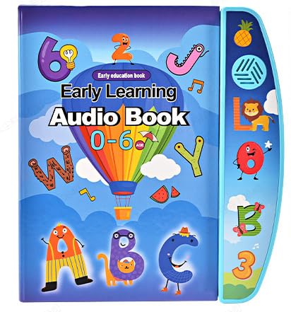 YOTOY Interaktives sensorisches Lernbuch für Kinder, Blau von YOTOY