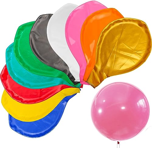 10 Stück Luftballons Gross, 36 Zoll Ballons Groß, Große Luftballons, Luftballons XXL Groß, Grosse Luftballons XXL, Latex Riesige Ballon, für Hochzeit Babyparty Geburtstag Party Deko(91 cm) von YOUYIKE