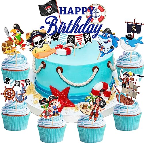 18 Stück Piraten Tortendeko, Piraten Thema Kuchen Deko, Piraten Muffin Deko Piraten Kuchen Topper, Kuchendeko Geburtstag Junge, Piratenschiff Kuchen Deko,für Piraten Kindergeburtstag 18 Stück Piraten Tortendeko, Piraten Thema Kuchen Deko, Piraten Muffin Deko Piraten Kuchen Topper, Kuchendeko Geburtstag Junge, Piratenschiff Kuchen Deko,für Piraten Kindergeburtstag von YOUYIKE