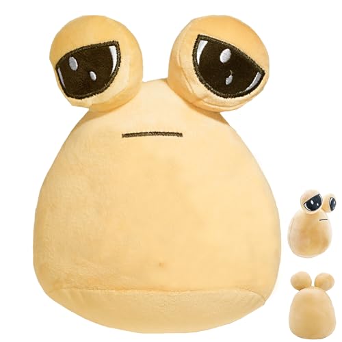 YOUYIKE 22cm/8.6inch Pou Plüsch Spielzeug, Alien Pou Plüschtier, Gefüllter Tier Heißes Spiel, Sad Alien Pou Plüschtier, Tolles Geburtstagsgeschenk für Kinder, Freunde und Familie von YOUYIKE