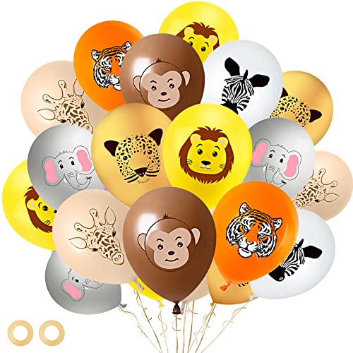 40 Stück Dschungel Luftballons, 12 Zoll Safari luftballon dschungel tiere geburtstagsdeko balloons, Tier Muster Latexballons zum Kinder Dschungel Geburtstag Party Dekoration 40 Stück Dschungel Luftballons, 12 Zoll Safari luftballon dschungel tiere geburtstagsdeko balloons, Tier Muster Latexballons zum Kinder Dschungel Geburtstag Party Dekoration von YOUYIKE