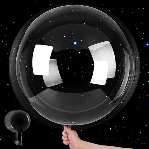 40cm Jumbo Bobo Klar Luftballons, 30 Stück BoBo Ballon, Kristall Blase Klar Ballons, Wiederverwendbare Bubble Ballons für Geburtstag Party Hochzeit Jahrestag Geburtstag Party Dekorationen(20Zoll) von YOUYIKE