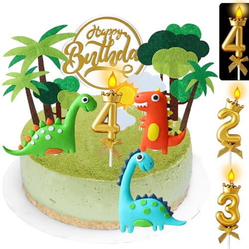 YOUYIKE 14 Stück Dino Tortendeko 2/3/4 Jahre, 3D Dino Kuchen Deko Junge, Dino Cupcake Toppers, Tortendeko Junge 4. Geburtstag, für Kinder 4 Jahre Geburtstag Deko Muffin Deko YOUYIKE 14 Stück Dino Tortendeko 2/3/4 Jahre, 3D Dino Kuchen Deko Junge, Dino Cupcake Toppers, Tortendeko Junge 4. Geburtstag, für Kinder 4 Jahre Geburtstag Deko Muffin Deko von YOUYIKE