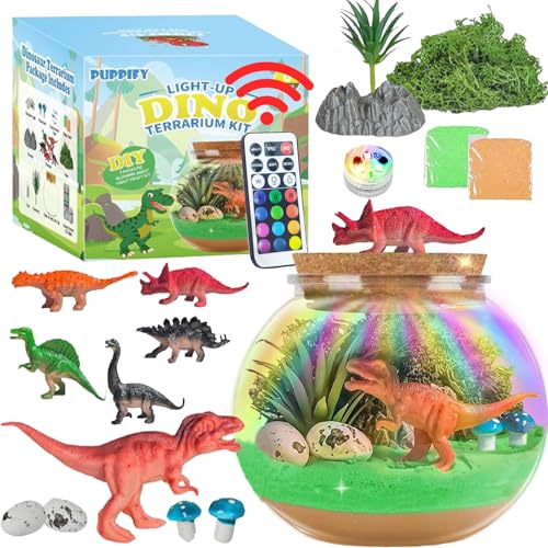 YOUYIKE Dinosaurier-Terrarium-Set für Kinder, Dinosaurier-Geschenke, für Jungen im Alter von 4, 5, 6, 7, 8–12 Jahren, Dinosaurier Geschenke, Dino Nachtlicht Kinder, Weihnachten Geschenke Kinder YOUYIKE Dinosaurier-Terrarium-Set für Kinder, Dinosaurier-Geschenke, für Jungen im Alter von 4, 5, 6, 7, 8–12 Jahren, Dinosaurier Geschenke, Dino Nachtlicht Kinder, Weihnachten Geschenke Kinder von YOUYIKE