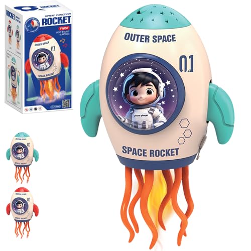 YOUYIKE Electric Dancing Astronaut Toy, Astronaut Krabbelspielzeug mit Licht & Musik, Krabbelnde Astronauts Jungen und Mädchen Geschenk, Krabbelspielzeug Musikalische Tummy Time Toys (Grün) von YOUYIKE