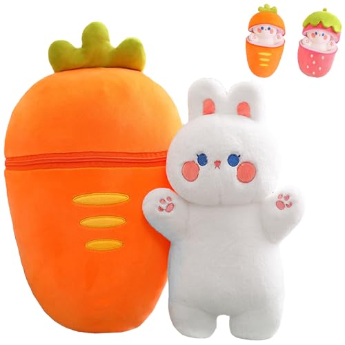 YOUYIKE Osterhase Plüschtier, 30CM Karotte Hasen Kuscheltier, Hasen Verstecken, Plüsch Wurfkissen Home Decor für Ostern Valentinstags Weihnachten Geburtstag Geschenk Für Kinder, Mädchen von YOUYIKE