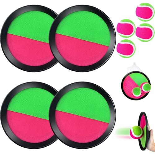 YOUYIKE Klettballspiel Kinder, Strandspielzeug Wurfspiel mit 4 Schläger und 4 Bälle, Outdoor Fangspiel für 2 3 4 5 6 7 8 9 10 Jahre Mädchen Junge Geburtstag Kindertag Weihnachten Geschenke(Schwarz) YOUYIKE Klettballspiel Kinder, Strandspielzeug Wurfspiel mit 4 Schläger und 4 Bälle, Outdoor Fangspiel für 2 3 4 5 6 7 8 9 10 Jahre Mädchen Junge Geburtstag Kindertag Weihnachten Geschenke(Schwarz) von YOUYIKE