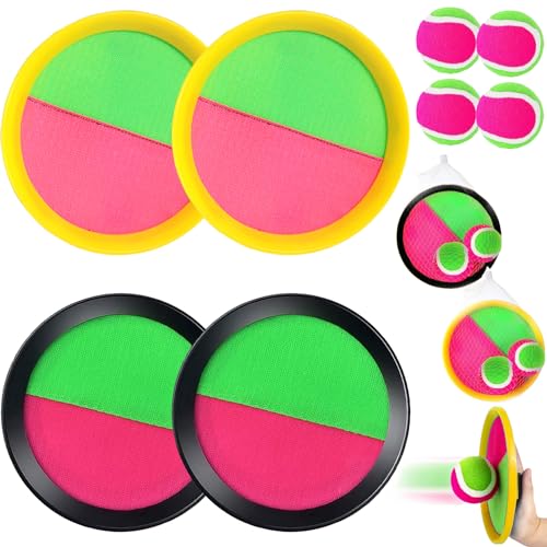 YOUYIKE Outdoor Klettballspiel für Kinder, 4 Paddel und 4 Bälle, Spaß im Freien Spiel Fangball-Spiel, Draußen Strand Spielzeug Spiele 2 3 4 5 6 7 8 9 10 Jahre Mädchen Jungen Junge Ostern Geschenke YOUYIKE Outdoor Klettballspiel für Kinder, 4 Paddel und 4 Bälle, Spaß im Freien Spiel Fangball-Spiel, Draußen Strand Spielzeug Spiele 2 3 4 5 6 7 8 9 10 Jahre Mädchen Jungen Junge Ostern Geschenke von YOUYIKE