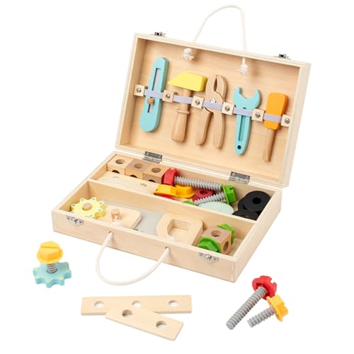 Werkzeugkoffer Kinder Spielzeug Werkzeug Kinder Holz Holzbaukasten Kinderwerkzeug Lernspielzeug Werkzeug Koffer Kinder Weihnachten Geschenk Kinderspielzeug Spiele Werkzeugkoffer Kinder Spielzeug Werkzeug Kinder Holz Holzbaukasten Kinderwerkzeug Lernspielzeug Werkzeug Koffer Kinder Weihnachten Geschenk Kinderspielzeug Spiele von YOXACT