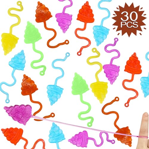 YOYOHAHAHA Scheiß-30pcs,Bunte Kinderklatschspielzeuge,Kackhaufen Form Bunte,Kinderklebespielzeuge füR und Werbegeschenke. Geeignet füR Jungen und MäDchen, Tolle Mitbringsel füR Kindergeburtstage von YOYOHAHAHA