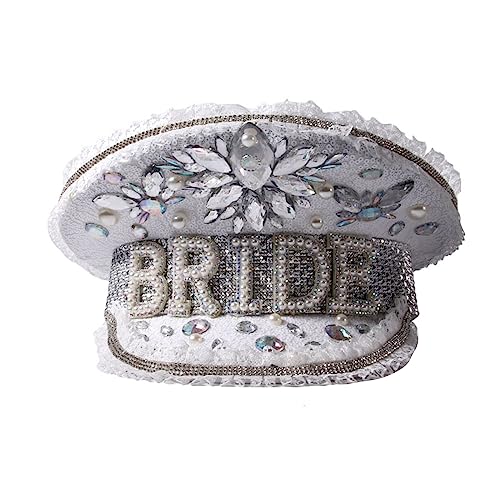 Bejeweled Kristall Kapitän Hut Matrosen für Junggesellinnenabschied Sergeant Vielseitig für Club Bühne Kristall Hut Bejeweled Kristall Kapitän Hut Matrosen für Junggesellinnenabschied Sergeant Vielseitig für Club Bühne Kristall Hut von YPBEW