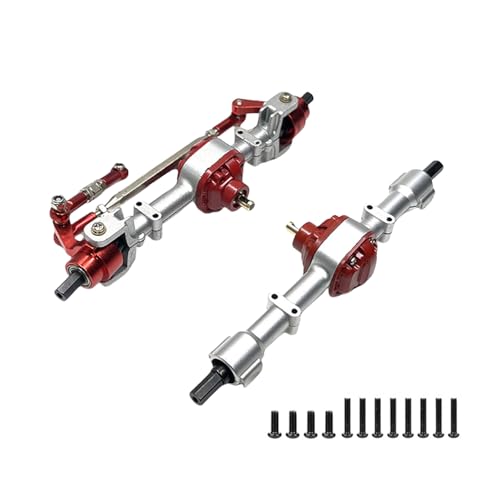 YPBEW Tragbares stabiles Metallachsen-Set, Stahlgetriebe-Upgrades für ferngesteuerte Fahrzeuge MN78 MN80 LC79 Teile Bastelbedarf Professionelle Autoreparaturteile von YPBEW