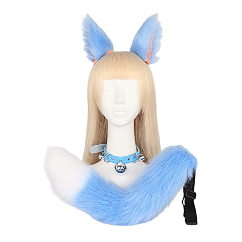 3-teiliges Kostüm-Set, Ohren, Stirnband, Schwanz, Choker für Erwachsene, Halloween, Weihnachten, Tier, Cosplay, Zubehör, Geschenk, Kostümzubehör für Mädchen, Erwachsene, Damen, pelziger Anzug 3-teiliges Kostüm-Set, Ohren, Stirnband, Schwanz, Choker für Erwachsene, Halloween, Weihnachten, Tier, Cosplay, Zubehör, Geschenk, Kostümzubehör für Mädchen, Erwachsene, Damen, pelziger Anzug von YPREWY
