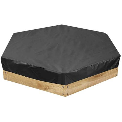 Tragbarer Sandkasten für Baby-Sandspielzeug, regenfest, sechseckig, für den Außenbereich, schlechtes Wetter, Sicherheits-Sandkasten von YPREWY