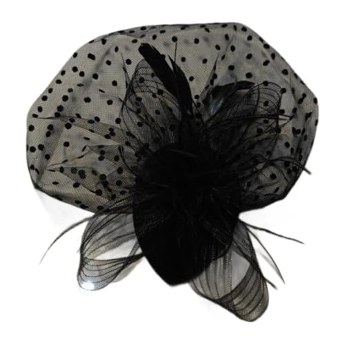 YPREWY 1920er Jahre Fascinator Blume Clip für Frauen Flapper Kopfschmuck Zubehör für Cosplay Party Elegant Gepunktet YPREWY 1920er Jahre Fascinator Blume Clip für Frauen Flapper Kopfschmuck Zubehör für Cosplay Party Elegant Gepunktet von YPREWY