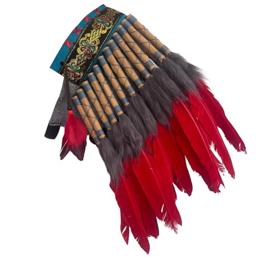 YPREWY Authentischer gefiederter Kopfschmuck für Festivals und Partys, ethnische Stile, Kopfschmuck, Haarschmuck für Modebegeisterte von YPREWY