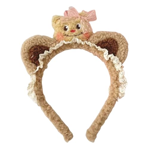 YPREWY Butterbär-Haarband, süßer Bär, pelzig, Kopfbedeckung, Haarbänder, Kopfbedeckung, Bär, Haarbänder, Geburtstagsparty YPREWY Butterbär-Haarband, süßer Bär, pelzig, Kopfbedeckung, Haarbänder, Kopfbedeckung, Bär, Haarbänder, Geburtstagsparty von YPREWY