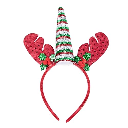 YPREWY Cartoon-Weihnachtsbaum-Stirnband mit Haarband, pelziges Stirnband für Halloween, Cosplay-Zubehör von YPREWY