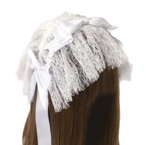 YPREWY Cosplay Spitze Stirnbänder Casual Spitze Kopfbedeckung Haarbänder Mode Kopfbedeckung Make-up Haarbänder Geburtstag Party von YPREWY