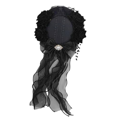 YPREWY Einzigartige Spitzenhut, Haarspange, Band, trendiger Seitenclip, Perlenkette, Blume, Spitzenhut, Halloween, Haarstyling, Foto-Requisiten YPREWY Einzigartige Spitzenhut, Haarspange, Band, trendiger Seitenclip, Perlenkette, Blume, Spitzenhut, Halloween, Haarstyling, Foto-Requisiten von YPREWY