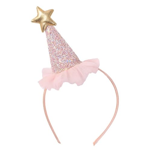 YPREWY Elastisches Haar-Accessoire für kleine Mädchen, Zylinder, Stirnbänder mit glitzernden Pailletten, für Kindergeburtstage, Partys und Versammlungen von YPREWY