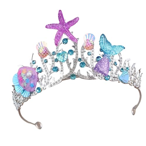 YPREWY Eleganter Kopfschmuck mit Meereswind-inspirierter königlicher Kopfbedeckung, leichte Legierung, für Kostüme, Partys, Haar-Accessoire YPREWY Eleganter Kopfschmuck mit Meereswind-inspirierter königlicher Kopfbedeckung, leichte Legierung, für Kostüme, Partys, Haar-Accessoire von YPREWY