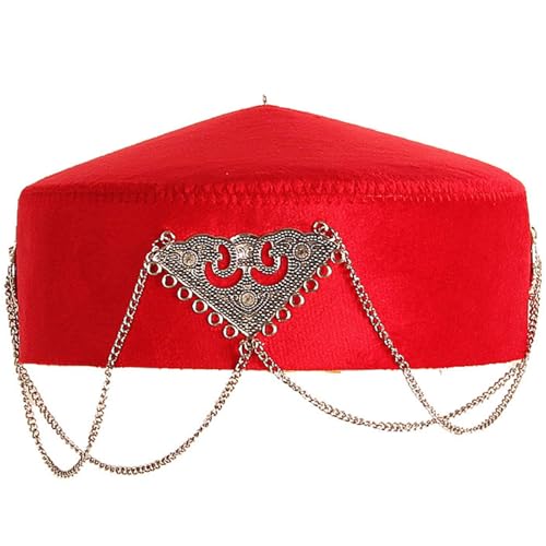 YPREWY Eleganter kasachischer Tribal-Hut mit feinen Nähten und Quasten, ideal für Feiern und Motto-Partys, Bühnenauftritte YPREWY Eleganter kasachischer Tribal-Hut mit feinen Nähten und Quasten, ideal für Feiern und Motto-Partys, Bühnenauftritte von YPREWY