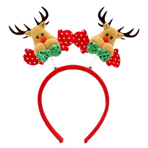 YPREWY Festliches Pailletten-Stirnband, Frohe Weihnachten, Kopfschmuck, Geweih/Schneemann, Haarreif, für Erwachsene, Kinder, Urlaub, Party, dekorativer Kopfschmuck YPREWY Festliches Pailletten-Stirnband, Frohe Weihnachten, Kopfschmuck, Geweih/Schneemann, Haarreif, für Erwachsene, Kinder, Urlaub, Party, dekorativer Kopfschmuck von YPREWY