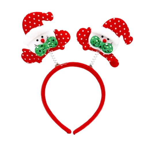 YPREWY Festliches Pailletten-Stirnband, Frohe Weihnachten, Kopfschmuck, Geweih/Schneemann, Haarreif, für Erwachsene, Kinder, Urlaub, Party, dekorativer Kopfschmuck YPREWY Festliches Pailletten-Stirnband, Frohe Weihnachten, Kopfschmuck, Geweih/Schneemann, Haarreif, für Erwachsene, Kinder, Urlaub, Party, dekorativer Kopfschmuck von YPREWY