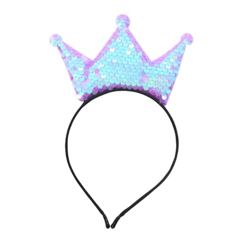 YPREWY Glitzernde Pailletten-Kronen-Haarband für Mädchen, Geburtstagsparty, glitzernde Kopfbedeckung, Kleinkind, Geburtstagsparty, Haar-Accessoire YPREWY Glitzernde Pailletten-Kronen-Haarband für Mädchen, Geburtstagsparty, glitzernde Kopfbedeckung, Kleinkind, Geburtstagsparty, Haar-Accessoire von YPREWY