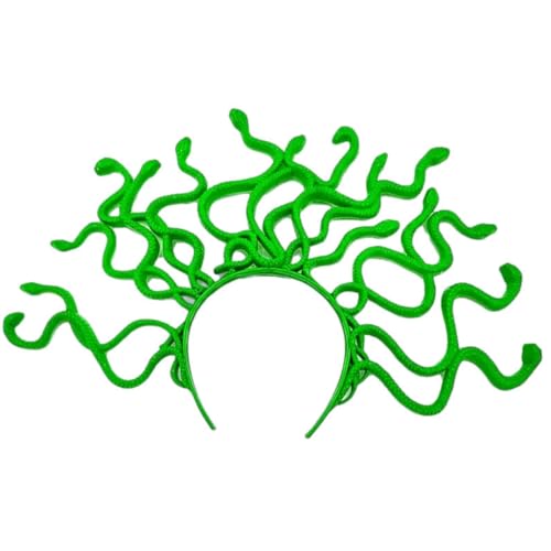 YPREWY Halloween-Schlangen-Stirnbänder, Krone, Schlangen-Kopfbedeckung, übergroßes Haarband, metallische Haarbänder, Geburtstagsparty-Requisiten YPREWY Halloween-Schlangen-Stirnbänder, Krone, Schlangen-Kopfbedeckung, übergroßes Haarband, metallische Haarbänder, Geburtstagsparty-Requisiten von YPREWY