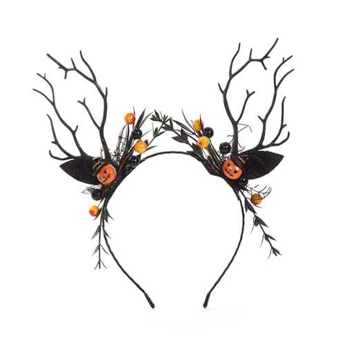 YPREWY Halloween-Thema, Punk-Stirnband für Männer und Frauen, Gothic-Haarreifen, Kostüm-Zubehör, Erwachsene, Teenager, Rollenspiel-Kopfschmuck von YPREWY
