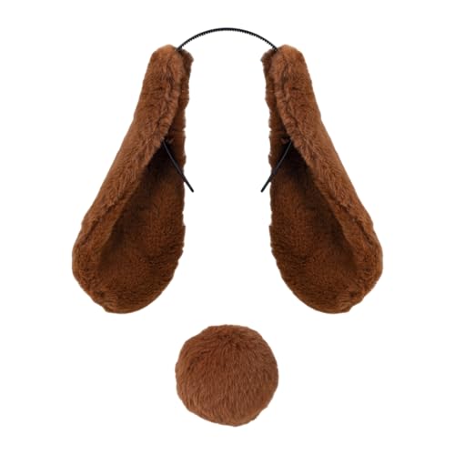 YPREWY Hasen-Cosplay-Stirnband, niedlich, pelzig, Kopfbedeckung, Spitzenkragen, Schwanz, Pompons, Haarbänder, Geburtstagsparty YPREWY Hasen-Cosplay-Stirnband, niedlich, pelzig, Kopfbedeckung, Spitzenkragen, Schwanz, Pompons, Haarbänder, Geburtstagsparty von YPREWY