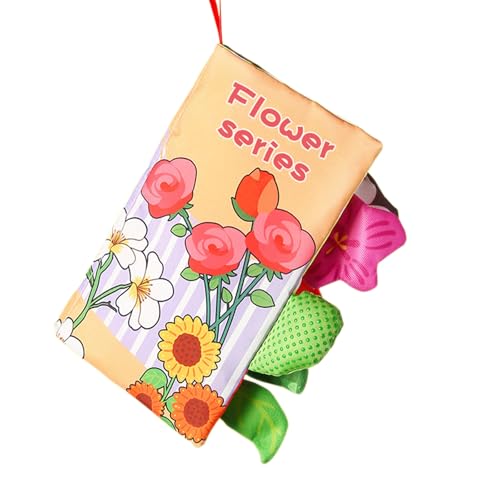 YPREWY Kinder Lieblingsbuch Cartoon Tiere Mit Schwanztuch Gemachtes Stoffbuch Sensorisches Spielzeug Touch Feel First Tuch Crinkle Book von YPREWY