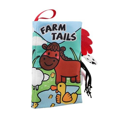 YPREWY Kinder Lieblingsbuch Cartoon Tiere Mit Schwanztuch Gemachtes Stoffbuch Sensorisches Spielzeug Touch Feel First Tuch Crinkle Book YPREWY Kinder Lieblingsbuch Cartoon Tiere Mit Schwanztuch Gemachtes Stoffbuch Sensorisches Spielzeug Touch Feel First Tuch Crinkle Book von YPREWY