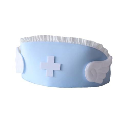 YPREWY Krankenschwesterhut, Halloween-Kappen, Krankenschwester-Rollenspiel-Kostüm, Damen, Halloween-Zubehör, Partyzubehör, bequeme Stillmützen YPREWY Krankenschwesterhut, Halloween-Kappen, Krankenschwester-Rollenspiel-Kostüm, Damen, Halloween-Zubehör, Partyzubehör, bequeme Stillmützen von YPREWY