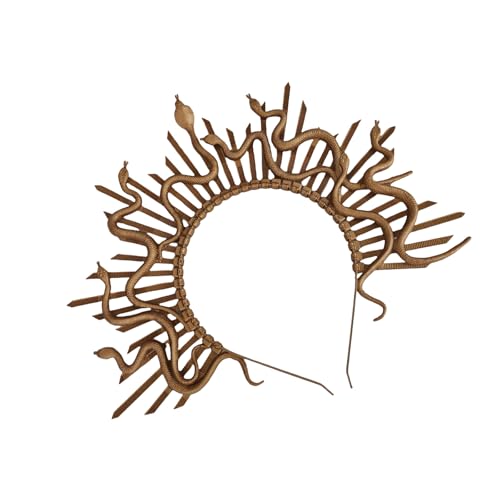 YPREWY Modische aufwendige Medusas-Kronen mit Schlangen-Designs, Haarschmuck für Halloween und Mottopartys, Kostüme YPREWY Modische aufwendige Medusas-Kronen mit Schlangen-Designs, Haarschmuck für Halloween und Mottopartys, Kostüme von YPREWY