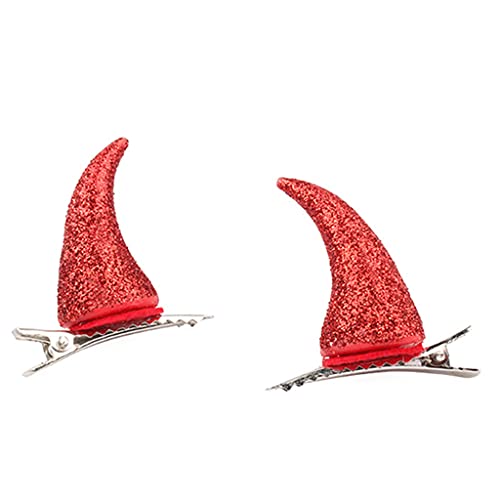 YPREWY Ochsenhorn-Haarspangen, Teufelshorn-Haarspangen, rutschfest, Kopfschmuck, Foto-Requisiten, Kostüme, Halloween, Cosplay-Zubehör YPREWY Ochsenhorn-Haarspangen, Teufelshorn-Haarspangen, rutschfest, Kopfschmuck, Foto-Requisiten, Kostüme, Halloween, Cosplay-Zubehör von YPREWY