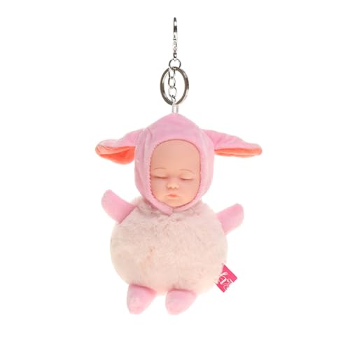 YPREWY Plüsch-Schlüsselanhänger für schlafendes Baby, Dekoration, Zubehör, Rucksack, weich, für Kinder, Mädchen, 15 cm hoch von YPREWY