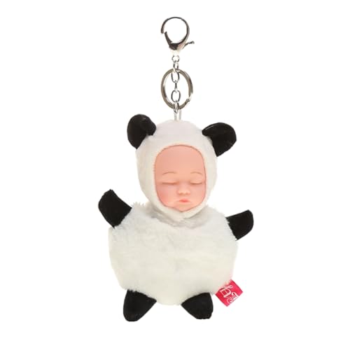 YPREWY Plüsch-Schlüsselanhänger für schlafendes Baby, Dekoration, Zubehör, Rucksack, weich, für Kinder, Mädchen, 15 cm hoch von YPREWY