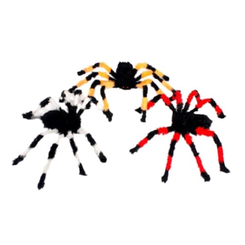 YPREWY Plüsch-Spinnen-Requisiten, Halloween-Plüsch-Spinnen, Hausdekorationen, schaffen eine kühlende Atmosphäre, Baumwolle YPREWY Plüsch-Spinnen-Requisiten, Halloween-Plüsch-Spinnen, Hausdekorationen, schaffen eine kühlende Atmosphäre, Baumwolle von YPREWY