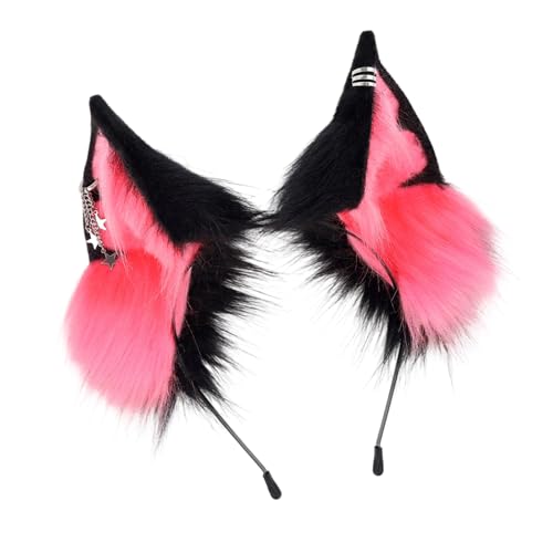 YPREWY Realistisches Katzenohr-Haarband, handgefertigt, Plüsch-Haarspange für Cosplay-Kostüm, grün-blau, Plüsch-Katzenohren, Haar-Accessoire YPREWY Realistisches Katzenohr-Haarband, handgefertigt, Plüsch-Haarspange für Cosplay-Kostüm, grün-blau, Plüsch-Katzenohren, Haar-Accessoire von YPREWY