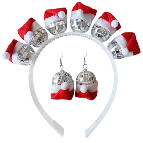 YPREWY Reflektierendes Stirnband mit Ohrringen, modische Kopfbedeckung, Kostüm, Kopfbedeckung, Party-Zubehör für Damen YPREWY Reflektierendes Stirnband mit Ohrringen, modische Kopfbedeckung, Kostüm, Kopfbedeckung, Party-Zubehör für Damen von YPREWY